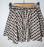 Black cat print twirly skirt for kids