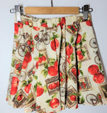 Farm fresh apple print twirly skirt for kids