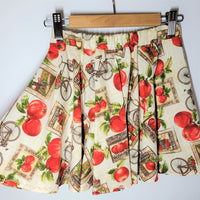 Farm fresh apple print twirly skirt for kids
