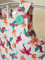 Fantasy Dragon print dress for children - size 6-12 months